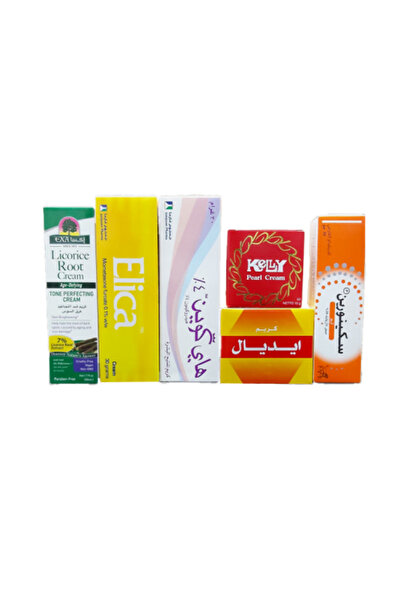 alatar مجموعة تبييض البشرة، ومضادات التجاعيد، وعلاج حب الشباب - 6 قطع