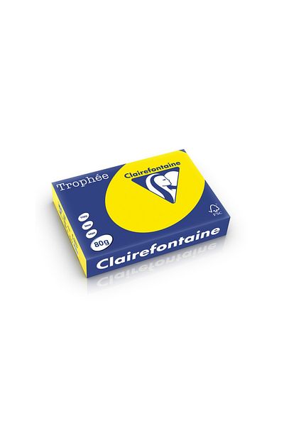 Clairefontaine Fluorescent color paper A4, Yellow