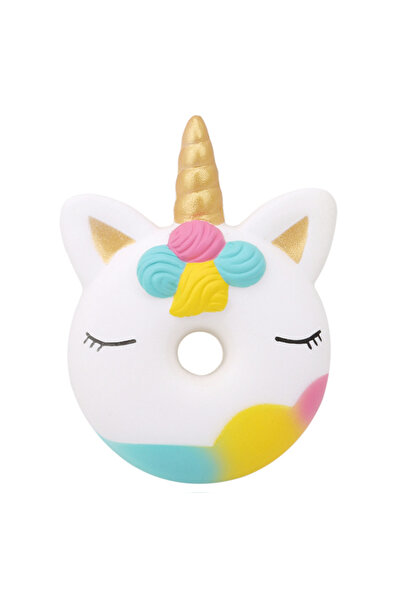 Choice يونيكورن جامبو كاواي يونيكورن دونات إسفنجية كعكة خبز إسفنجية برائحة كريمة بطيئة الارتفاع اضغط عليها