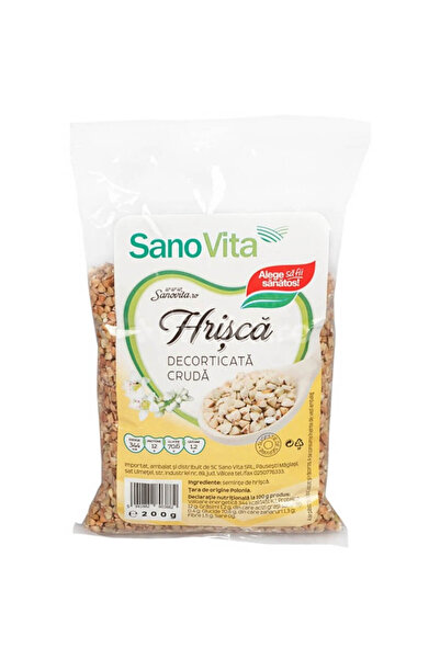 Sano Vita Hrișcă crudă decorticată Sano Vita, 200g