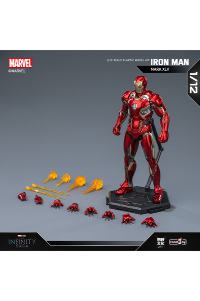 Choice3 مجسم آيرون مان MK45 من فوندجوي مارفل، رقم 46، مُجمّع، بطول 10 بوصات، ...
