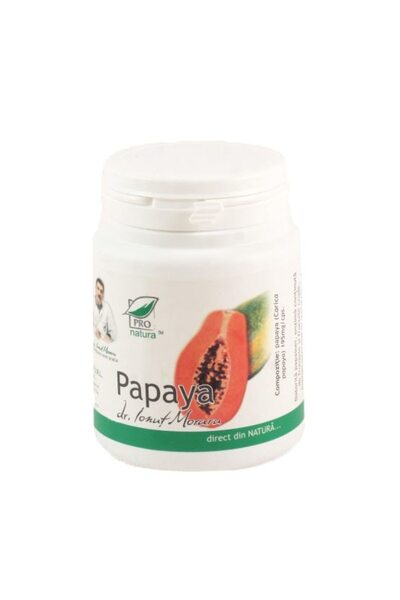 MEDICA Supliment alimentar cu papaya, Pro Natura, 200 capsule
