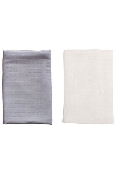 Anvi Baby Organic Bamboo Swaddle Pack of 2 - Overcast