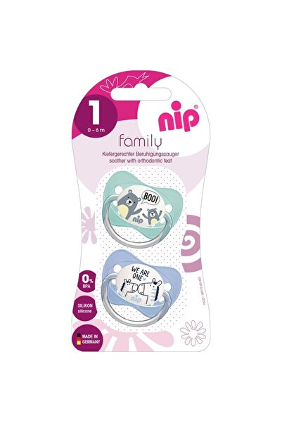 ABİ Suzetă ortodontică din silicon Nip 0-6 luni, set de 2 bucăți