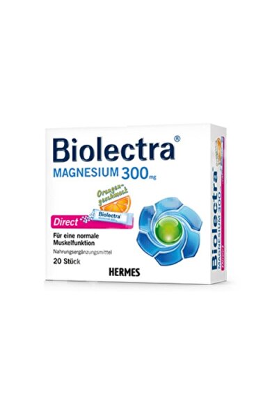 vedra Biolectra Magnesium Direct cu aromă de portocală 300mg Magneziu, Plicul...