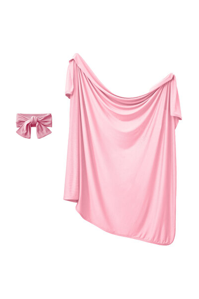 Anvi Baby مجموعة عصابة رأس وقماط عضوية - وردي