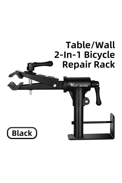 Choice حامل إصلاح الدراجات المكتبي من ويست بايكينج باللون الأسود، حامل جداري ...