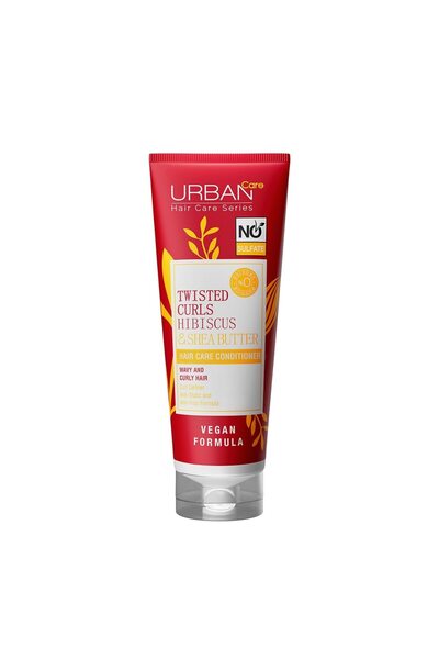 Urban Care Balsam pentru păr ondulat și creț, Urban Care, Bucle răsucite Hibiscus și unt de shea, 250 ml