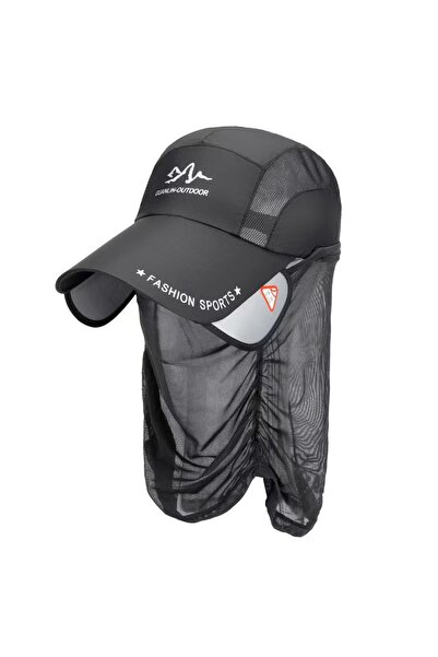 Choice قبعات صيد خارجية واقية من الشمس باللون الرمادي الداكن للرجال صيفية طوي...