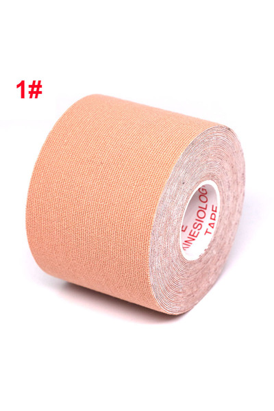 Choice 5cmX5m khaki Waterproof Kinesiology Tape Muscle Bandage Sports Cotton Elastic Adhesive Strain Injury