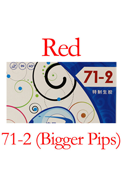 Choice 71-2 أحمر أصلي METEOR 71-1 71-2 مطاط تنس الطاولة Pips-out خاص هجوم سري...