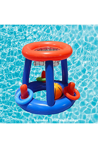 Choice Style 1 Inflatable Basketball Hoop Ring Toss Game Summer Swimming Wate...