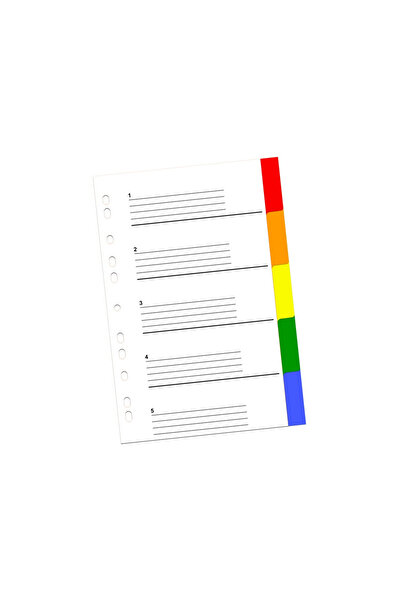 SbT Index color din plastic 5 buc
