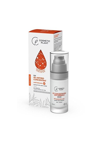 Cosmetic Plant Ser concentrat antirid 4D cu acid hialuronic, îngrijire facială, plante cosmetice, 30 ml