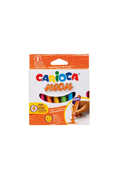 CARIOCA Jumbo Neon Wax Crayons 8 colors/set