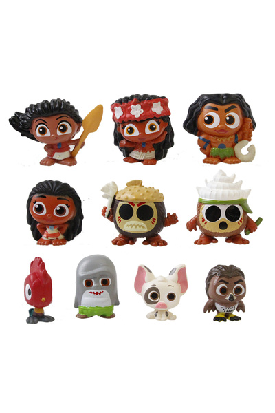 BANDAI بدون صندوق 01 10 قطع/مجموعة موانا الأميرة ماوي شيف توي تالا هيهي بوا مجسمات متحركة ألعاب برينكويدو لـ C