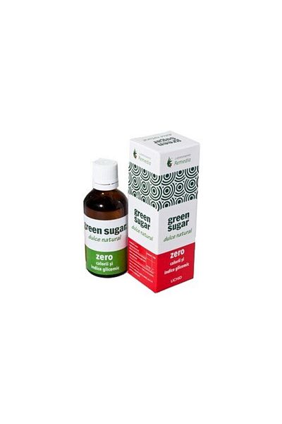 Remedia Stevia Rebaudiana Sweetener - Green Sugar 50 ml, Laboratories