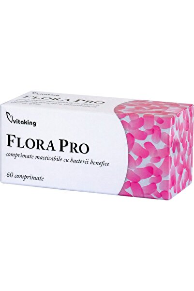 Vitaking Flora Pro - Μασώμενα Δισκία με Ευεργετικά Βακτήρια, Vitaking, 60 Δισκία