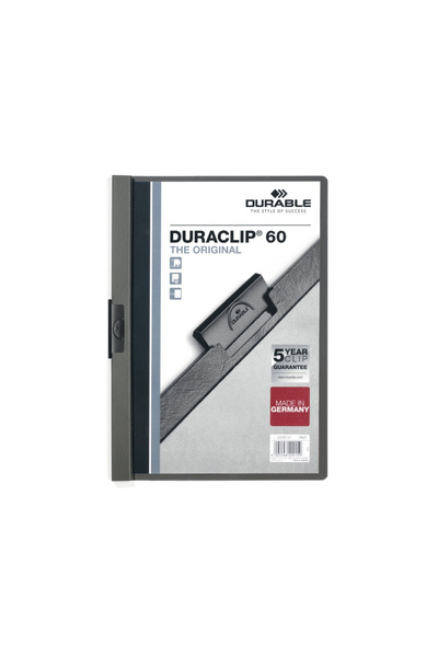 Durable Dosar plastic Duraclip 60 Durable, Gri