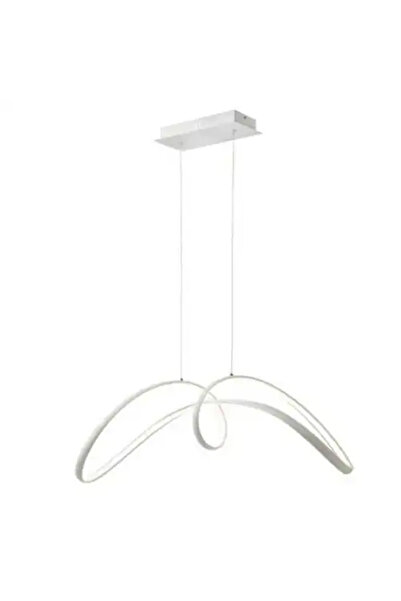 LED CONCEPT LED chandelier with 3 types of light and remote control, white, asymmetrical, 108W, dimmable, 93x36x120cm