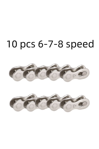 Choice 10 قطع من وصلة سلسلة الدراجة الرئيسية ذات السرعات 6-7-8 وصلة سريعة الف...