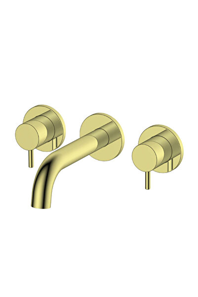 Saudi Ceramic خلاط حوض غسيل مخفي ذهبي - كايبينغ ألفريد فيكتوريا