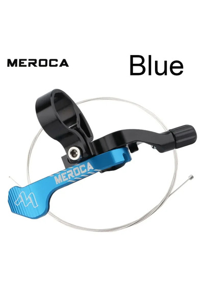 Choice Blue MEROCA Bicycle Dropper Seatpost Remote Wire Control MTB Mountain ...