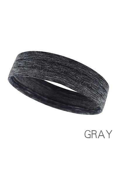 Choice Gray 1PC Non-Slip Moisture Wicking Headband for Men And Women Workout Sweatband Yoga Running Fitness