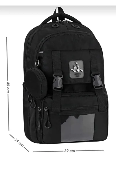AlphaClub Bag Large Size Luxury Laptop Compartment Water Repellent Fabric Travel Backpack Middle School and High School Bag