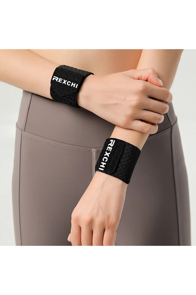 Choice Black-2pcs GOBYGO 1/2Pcs Wrist Brace Thin Breathable Elastic Sports Wrist Strap Anti-sprain Wrap Aro