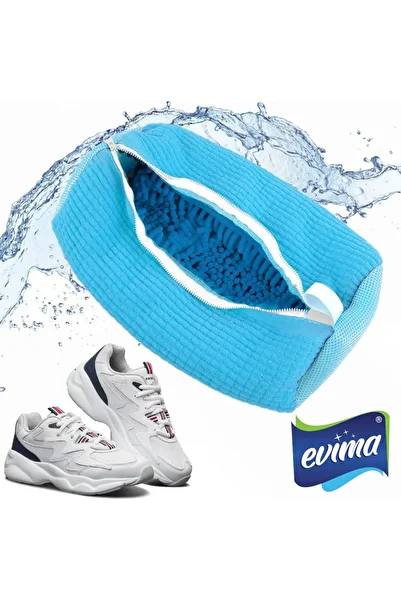 EVİMA Shoes and Special Items Washing Bag Zipper Protection Microfiber Pasta Cloth