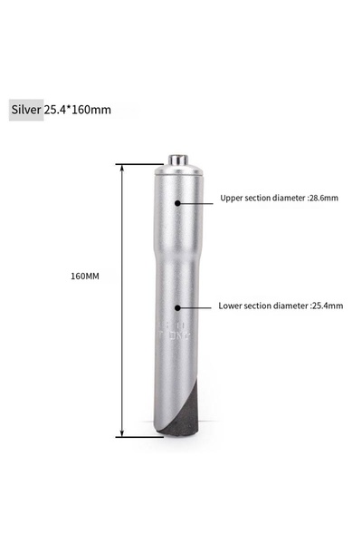 Choice Silver 25.4mm 22.2/25.4mm Cycling Rise Up Road Bike Front Fork Rise Extender Handlebar Stem Riser Bi