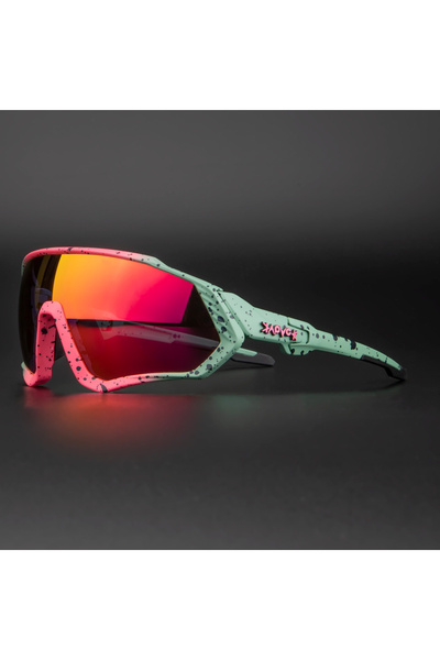 KAPVOE 1lens 10 Photochromic Cycling Glasses for Men, Bike Sunglasses, Sports...