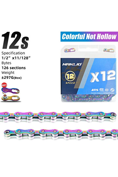 Choice X12 Rainbow Nanlio Bike Chain X8 X9 X10 X11 X12 MTB Road Bicycle Chain...