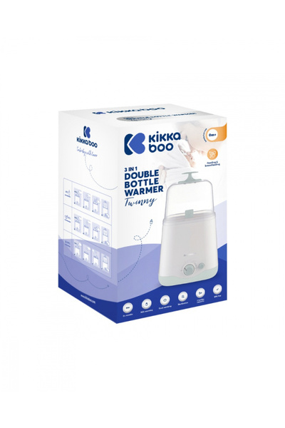 Kikka Boo Incalzitor si sterilizator pentru biberoane Kikkaboo 3 in 1 Twinny