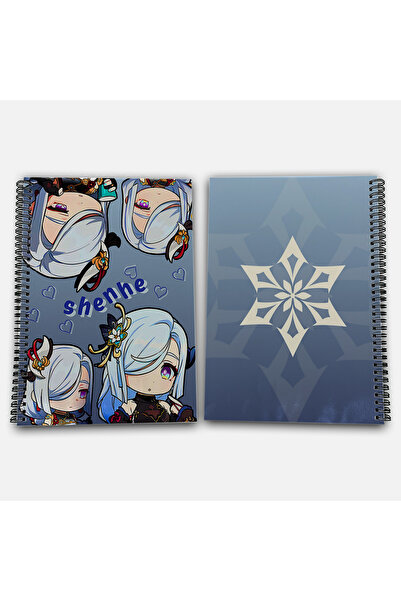 Define Moyas Genshin Impact Shenhe Unlined A4 School Notebook 72 Sheets Model 1