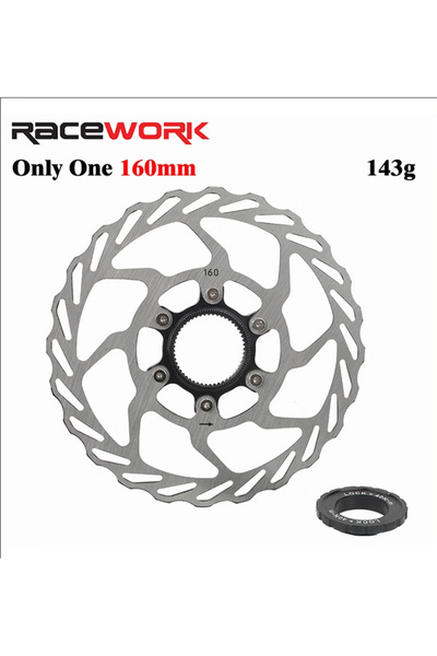 Choice 160mm RACEWORK RS6 Center Lock Brake Disc Rotor Strong Heat Dissipatio...