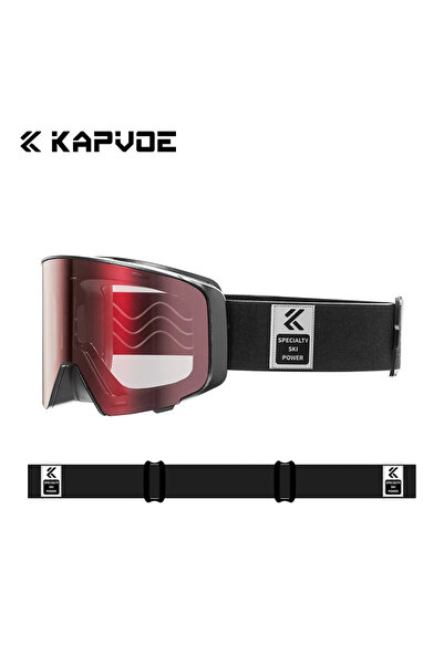 KAPVOE نظارات ثلجية فوتوكرومية أحادية اللون RE-02 للرجال، نظارات تزلج على الج...