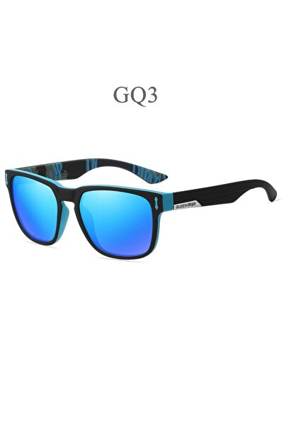 Choice نظارات شمسية رجالية مستقطبة للجري والصيد باللون الأسود والأزرق من A-Bl...