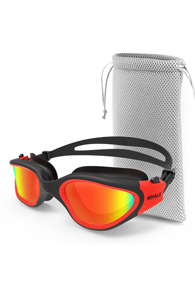Choice Red with bag Adult Anti-Fog UV Protection Lens Men Women Swimming Gogg...