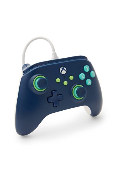 Powera Controller cu fir, Wired, Xbox Series X, S, Xbox One, PC, Mariner Blue
