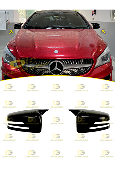 DG Power Mercedes CLA W117 2013 - 2018 uyumlu Batman Yarasa Ayna Kapağı Parla...
