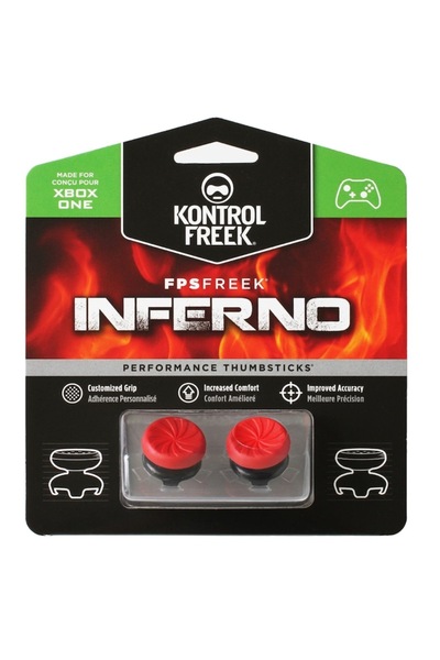 kontrolfreek Set 2 Thumbgrip Inferno, Xbox Series X/One, Red