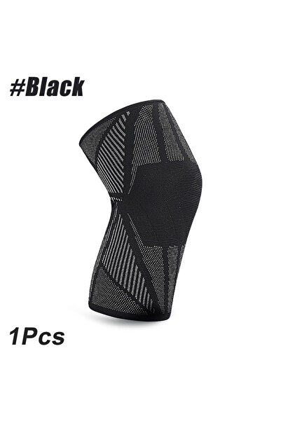 Choice دعامة ركبة سوداء مقاس L قطعة واحدة لتخفيف الألم - أكمام ضغط الركبة للر...