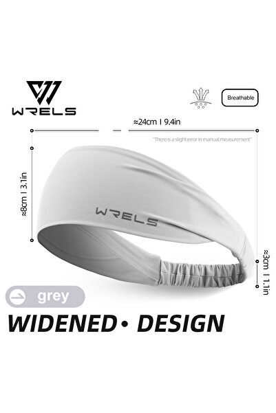 Choice عصابة رأس رياضية رمادية اللون من WRELS للجري واللياقة البدنية وعصابة ر...