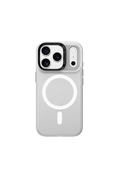 Benks iPhone 17 Pro Uyumlu Kılıf M-safe Şarj Özellikli Lucid Armor Kapak Beyaz