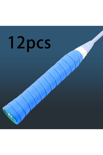 Choice عصابة رأس مسطحة مضادة للانزلاق من Blue12 قطعة لتنس الريشة/التنس، مع مط...