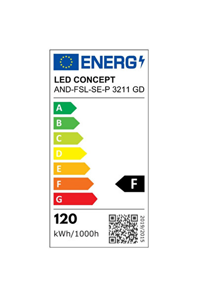 LED CONCEPT Lustra LED cu 3 tipuri de lumina si telecomanda, aurie, rotunda, ...