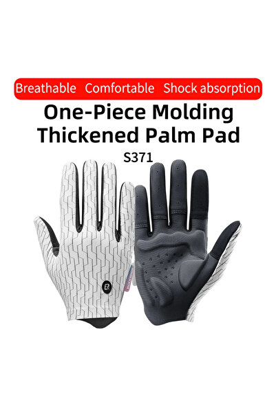 ROCKBROS M S371 Bike Gloves Full Finger Breathable MTB Road Sports Bike Long ...