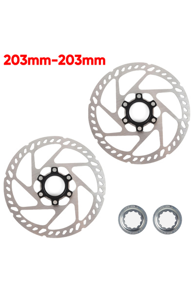Choice 2PC 203mm-203mm Bicycle Centerlock Rotor 160mm 180mm 203mm Road Mounta...